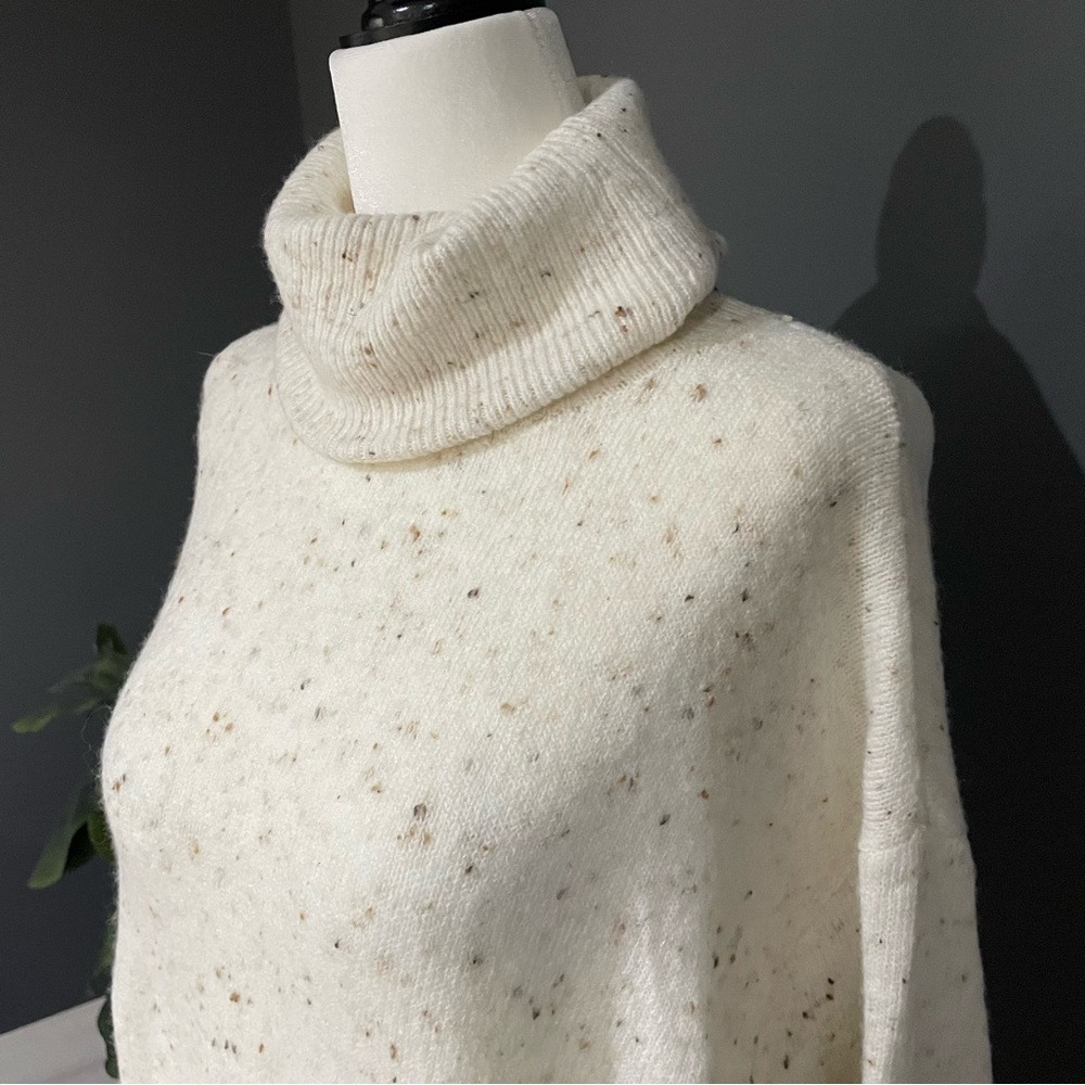 MNG Speckled Cream Knit Sweater Dress - Super Cozy! - Picture 3 of 5